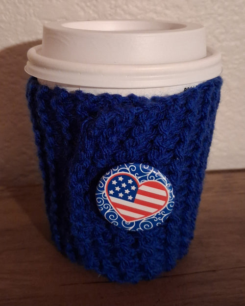 4th of july drink sleeve/cozy