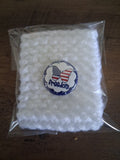 Lovely white wrist cozy