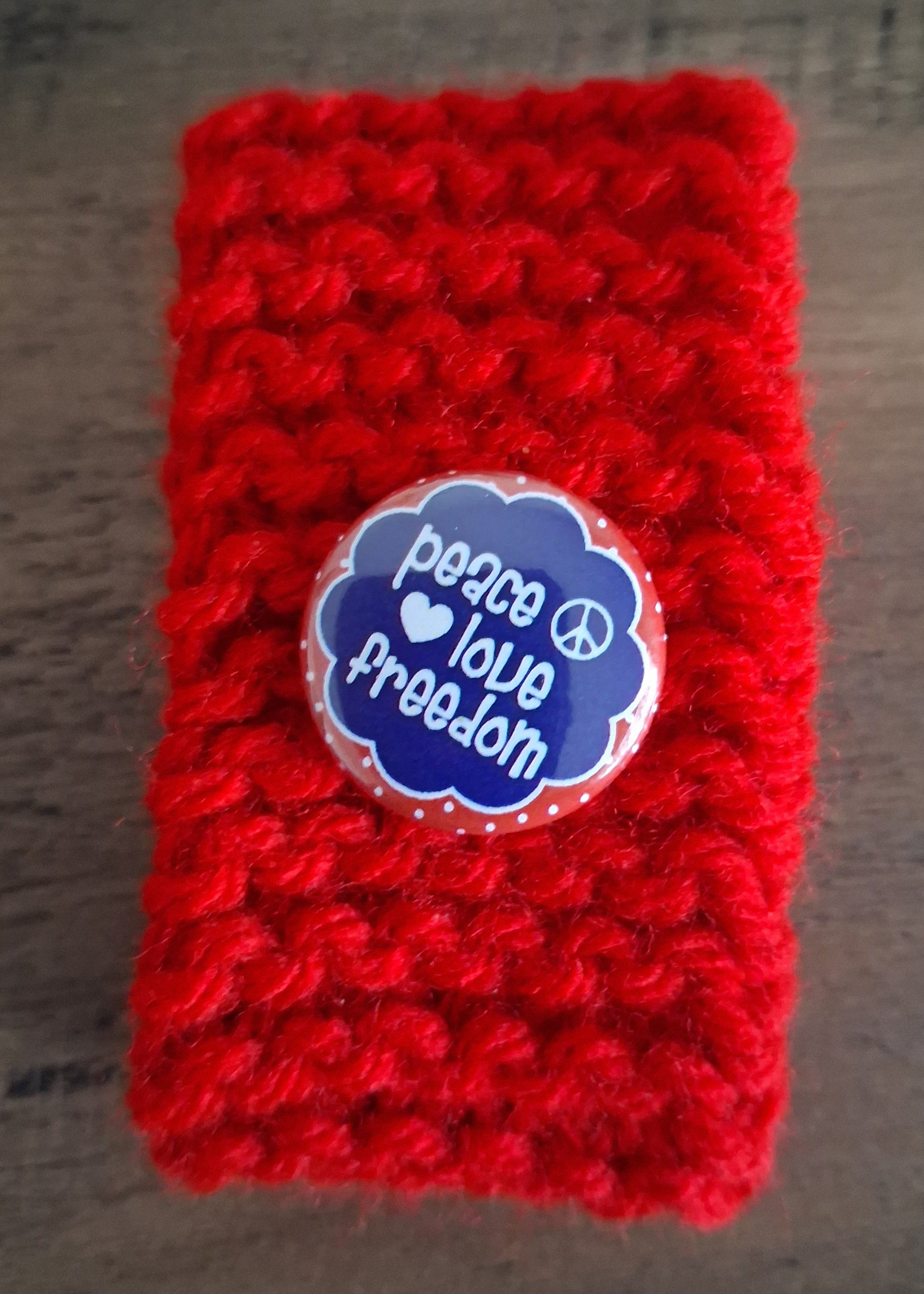 Red, 4th of July wrist cozy