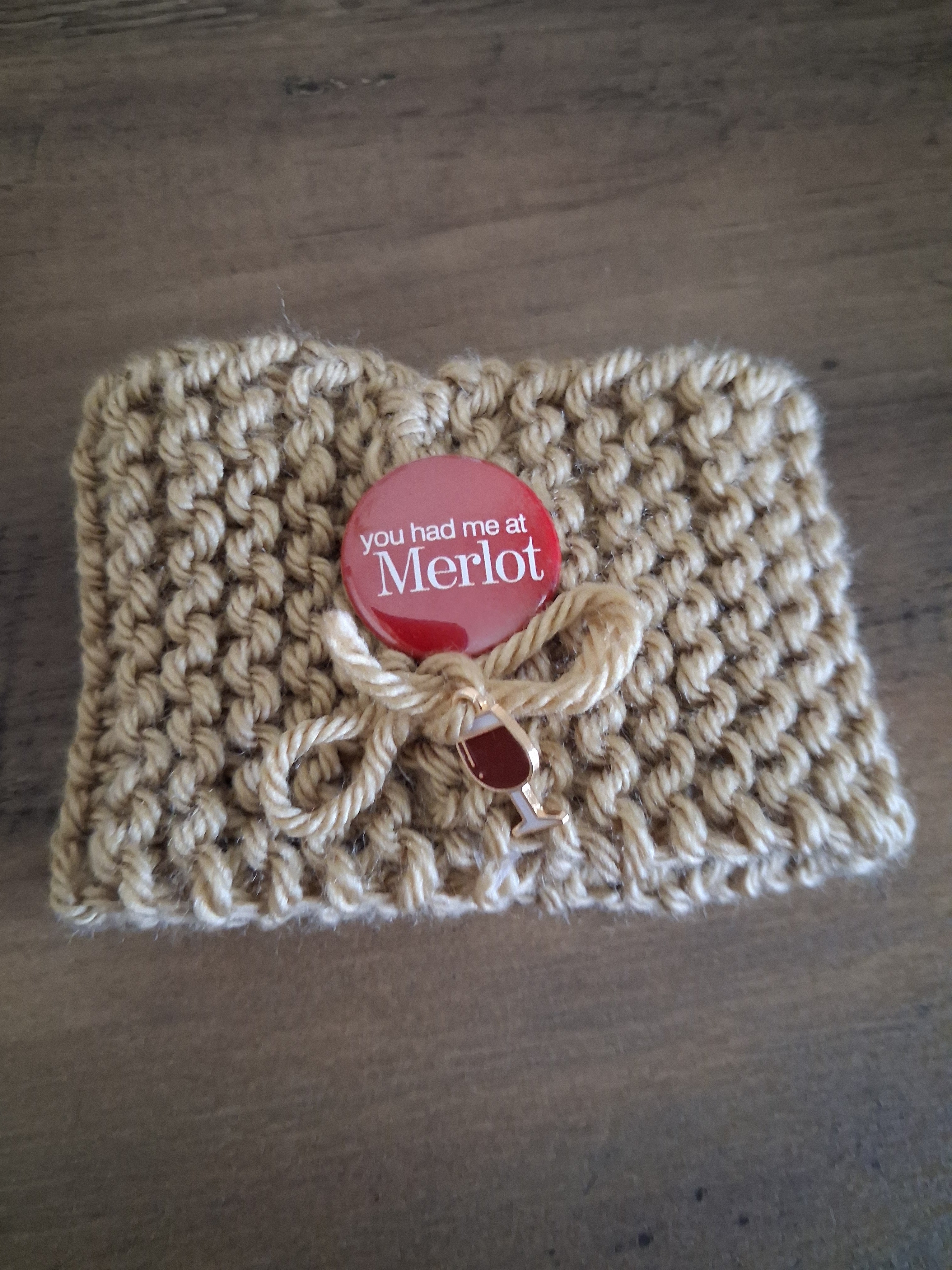 Wine glass cozy