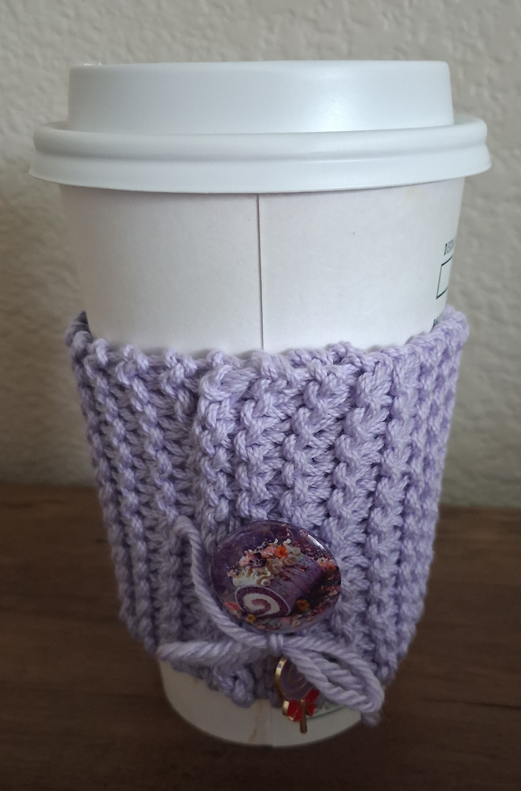 Lavendar cup cozy