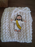 Religious theme drink cozy