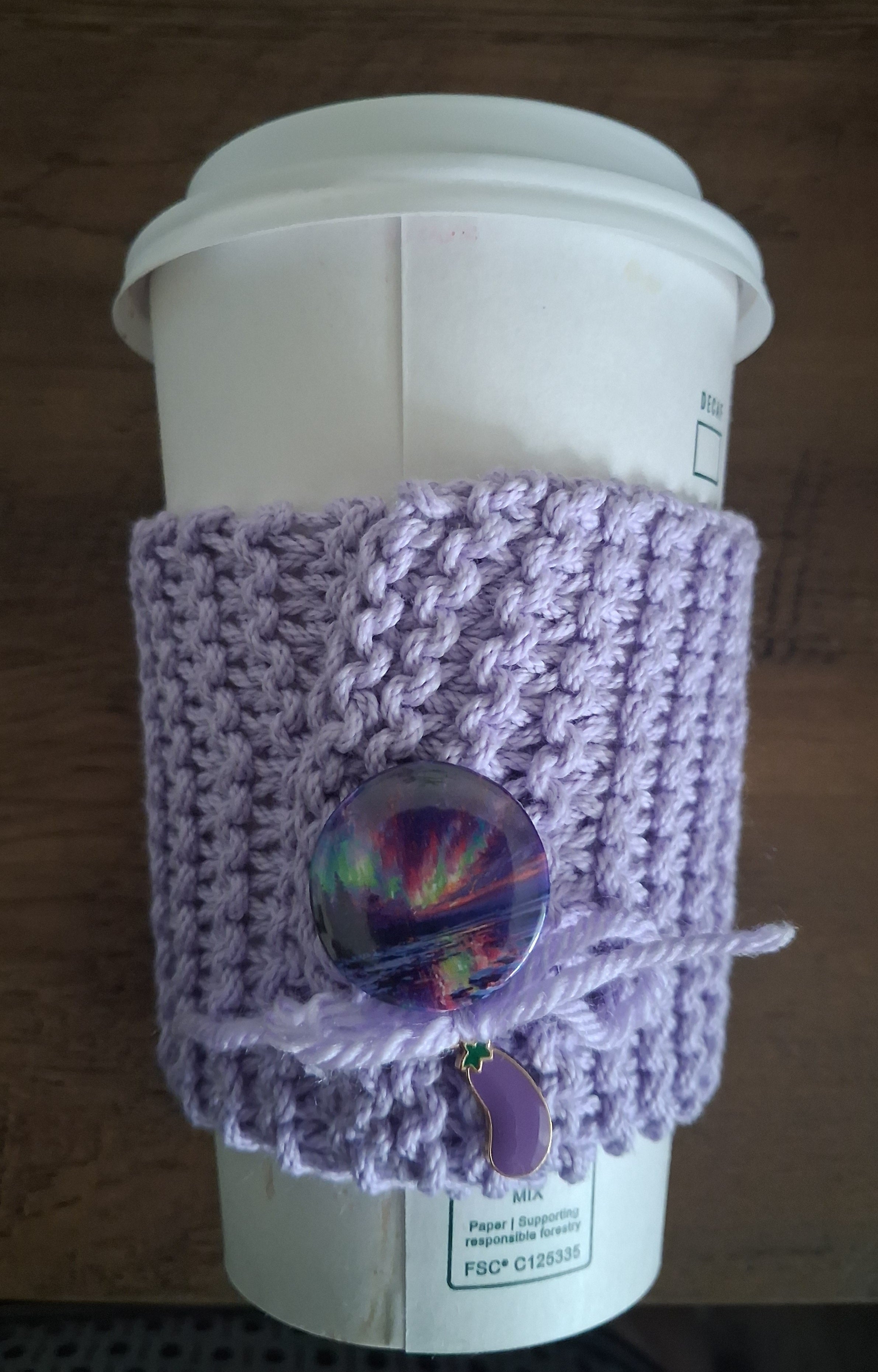 Lavender cup cozy