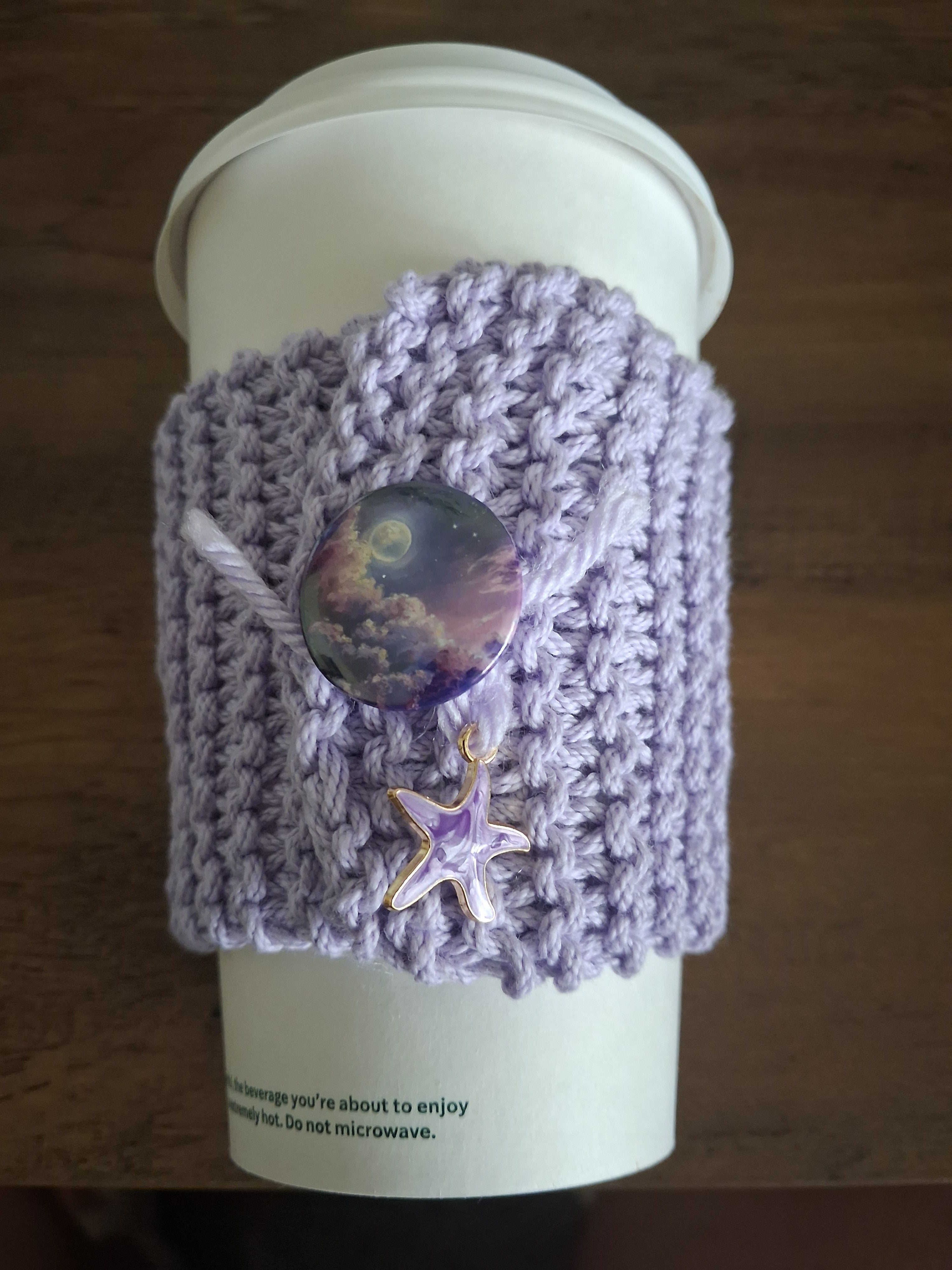 Lavendar cup cozy